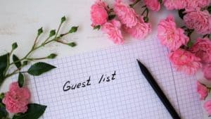 wedding guests list