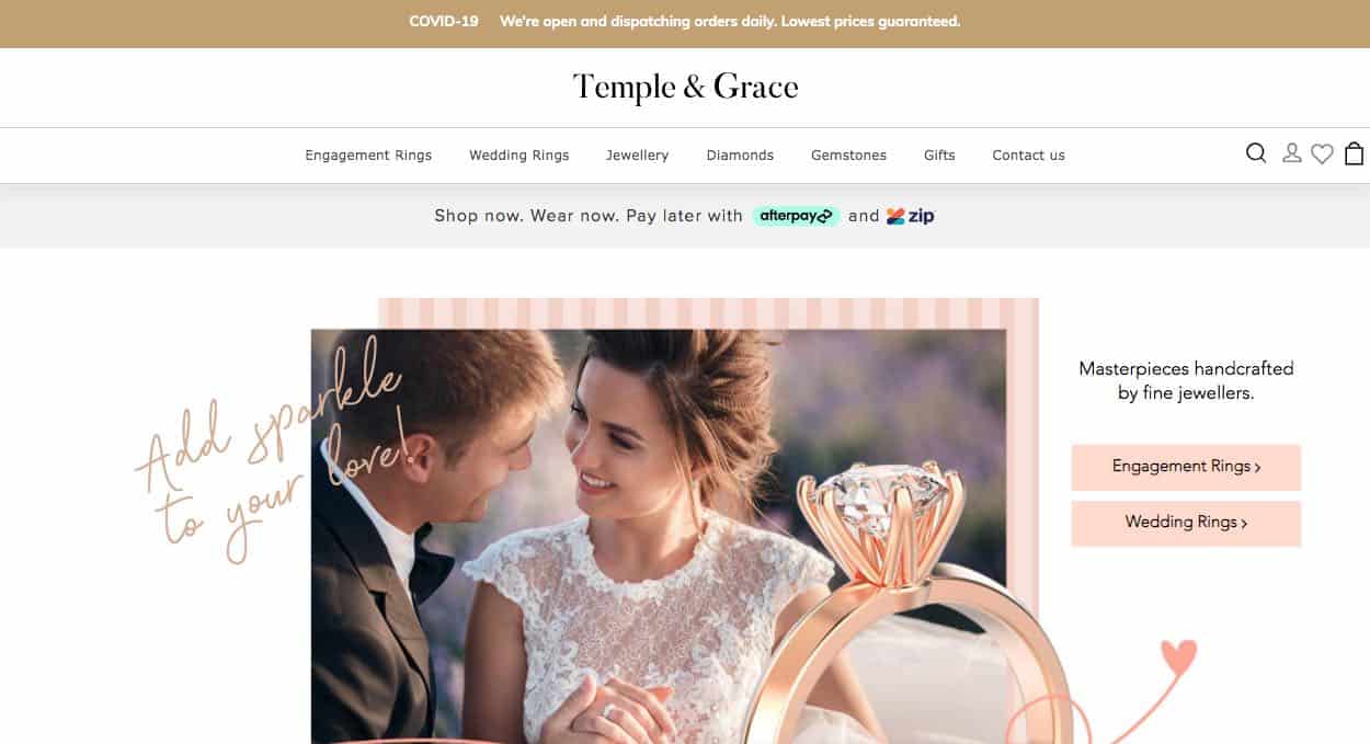 Temple & Grace Wedding Jewellery Melbourne