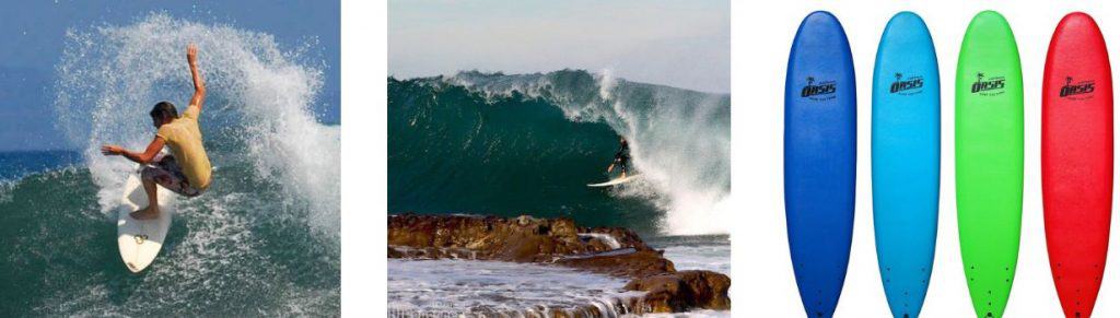 surfer and surf boards