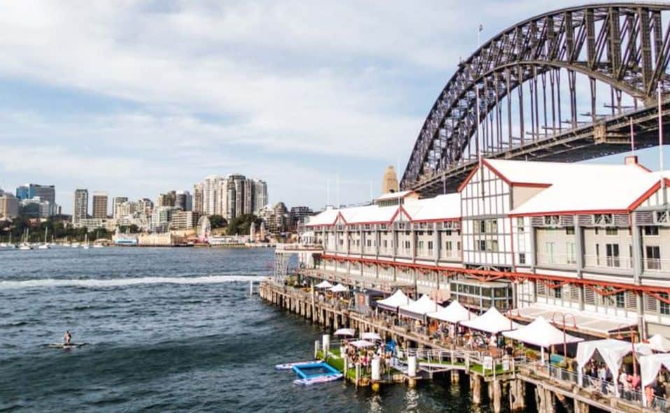 sydney harbour bridge and restaurants