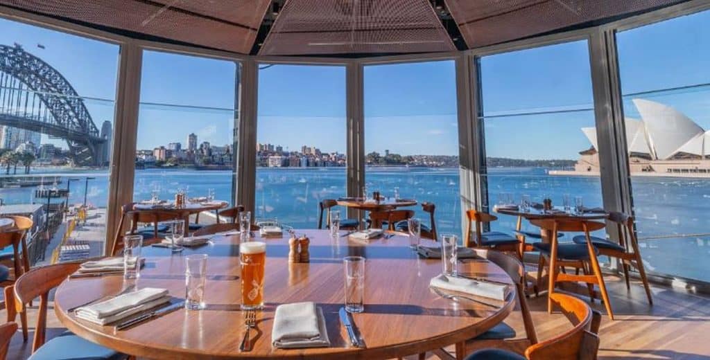 restaurant with ocean views big windows
