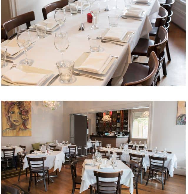 white table linen chairs and tables