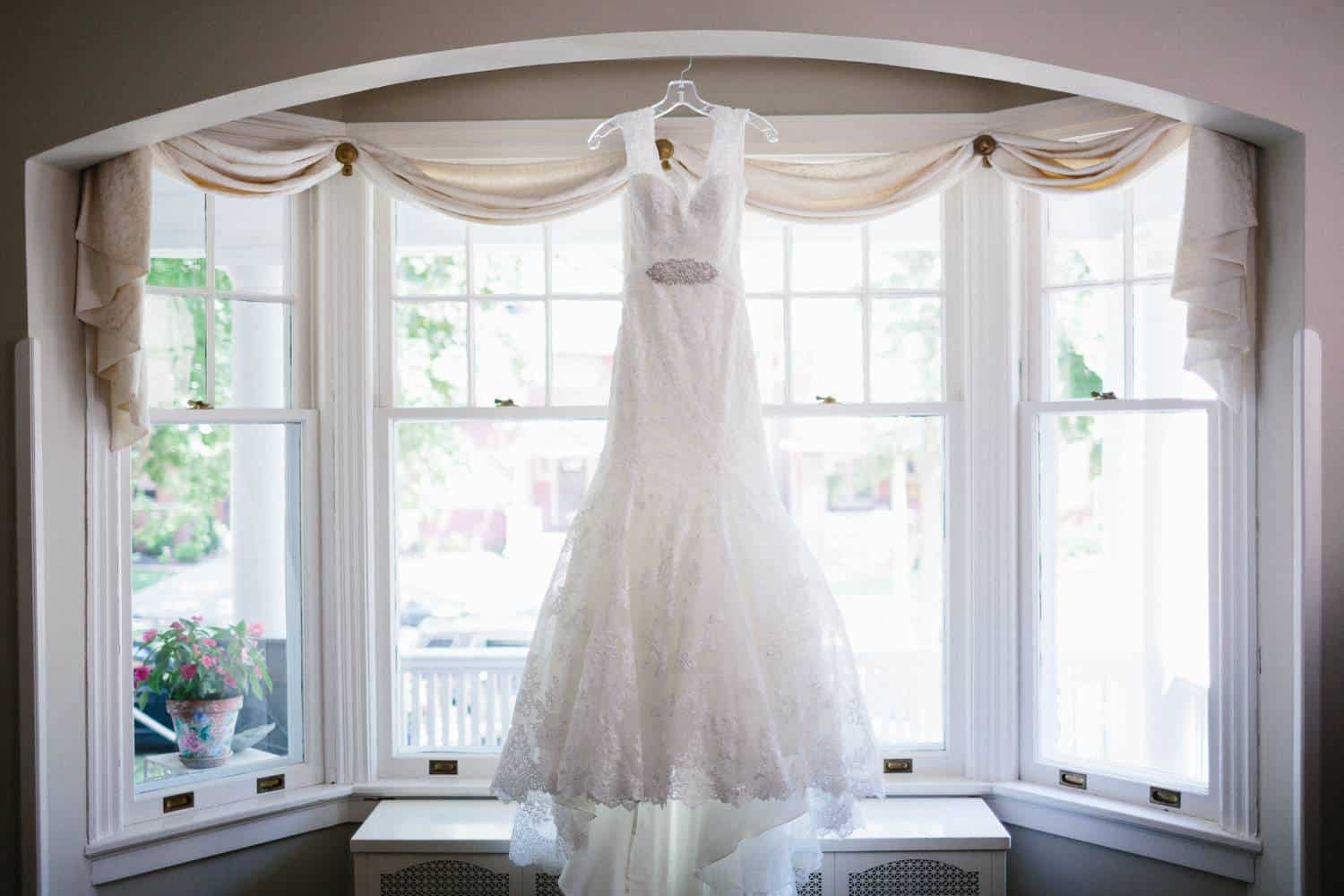 how to store a wedding dress before a wedding