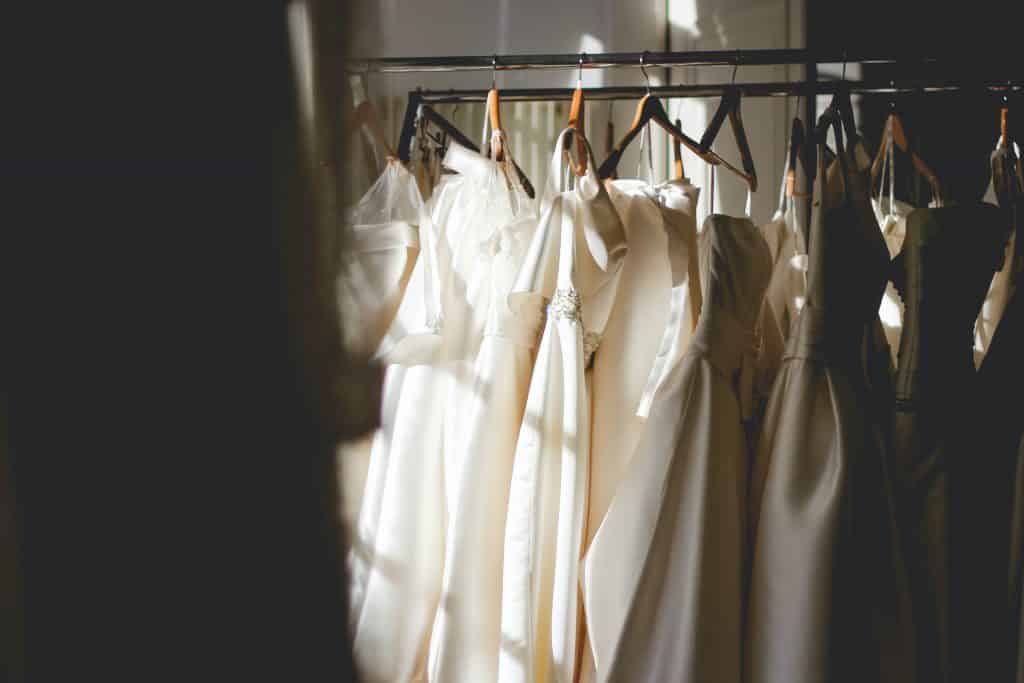 stored wedding dresses