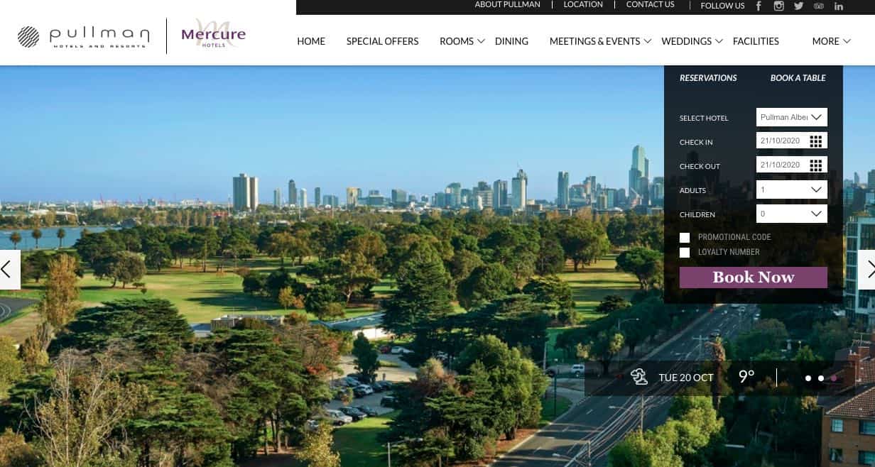 Pullman Hotels and Accommodation burwood melbourne 