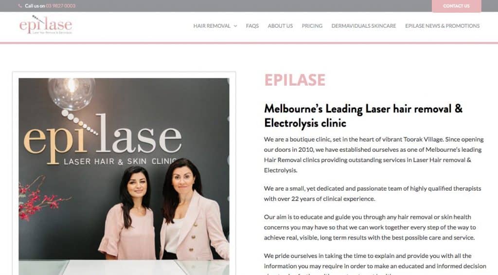 Epilase Laser Hair Removal Clinic Melbourne