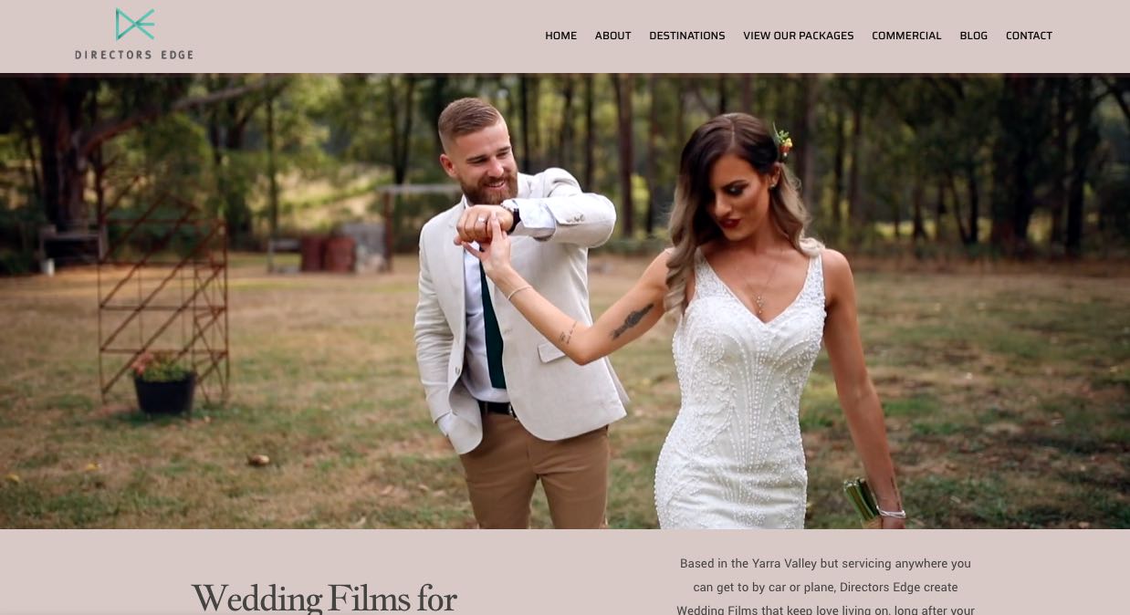 Director's Edge Wedding Videographer In Yarra Valley