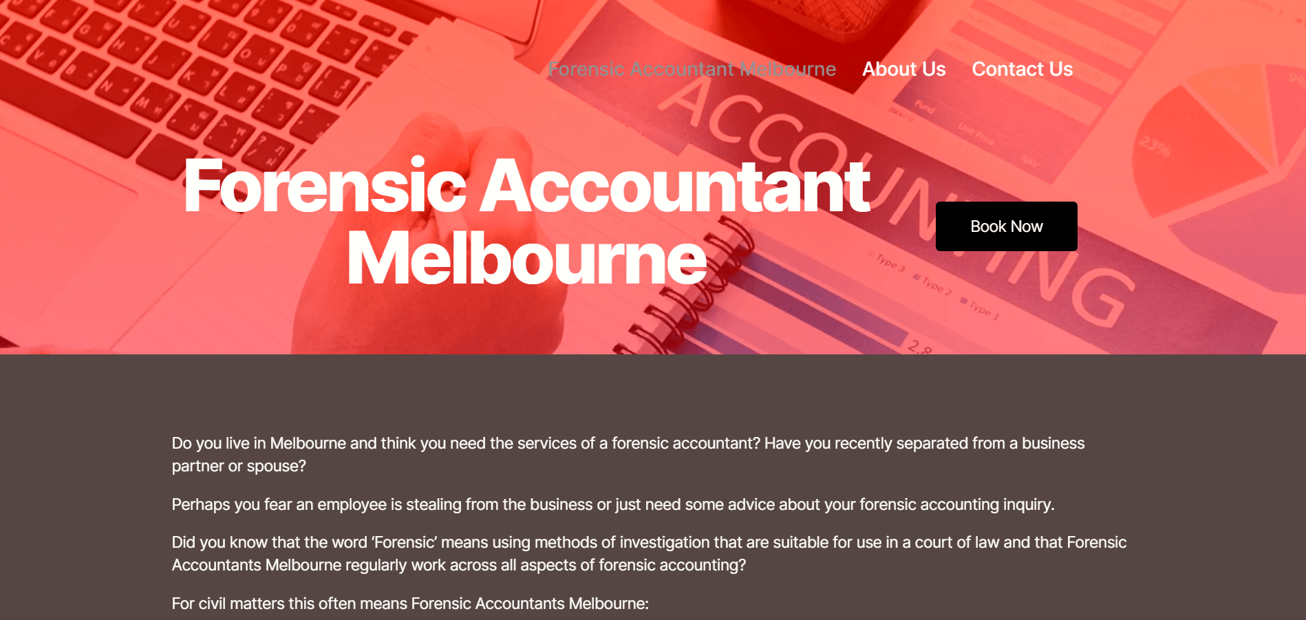 Forensic Accountant Melbourne