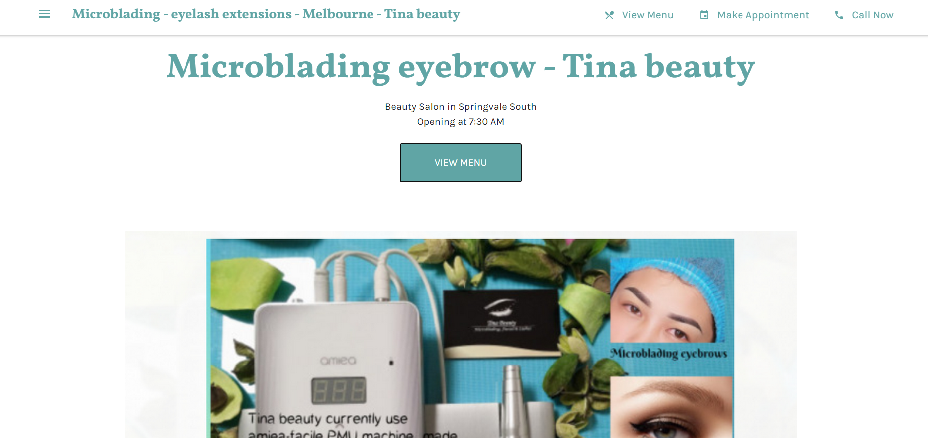 Microblading Eyebrow Tina Beauty