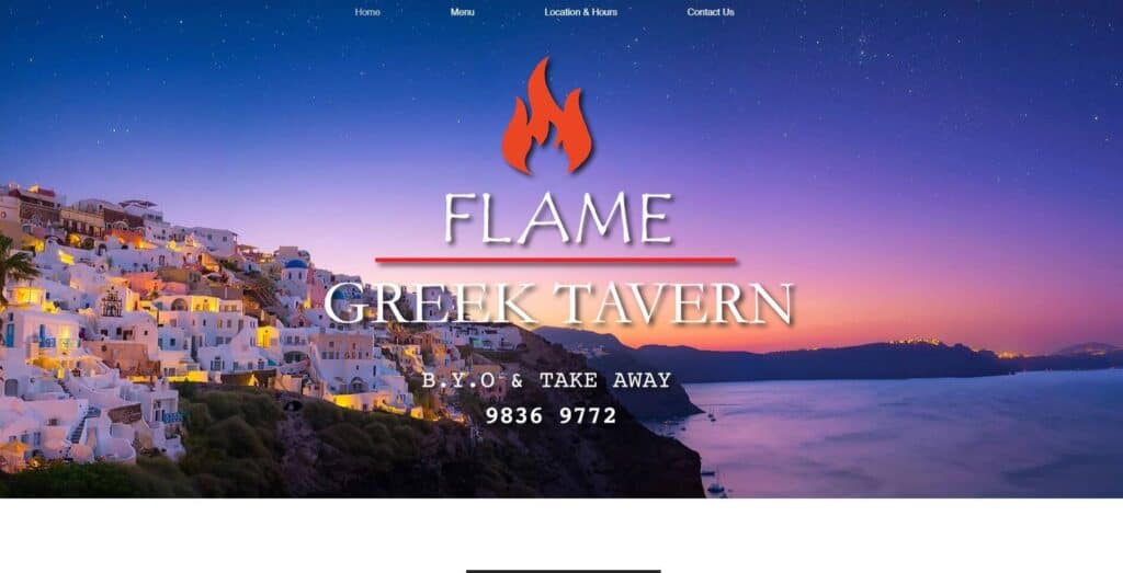 flame greek tavern