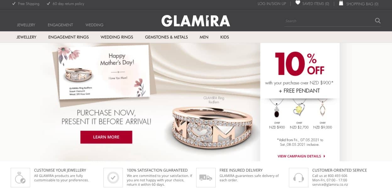 glamira wedding and engagement rings new zealand