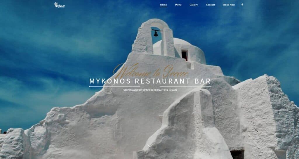 mykonos restaurant bar