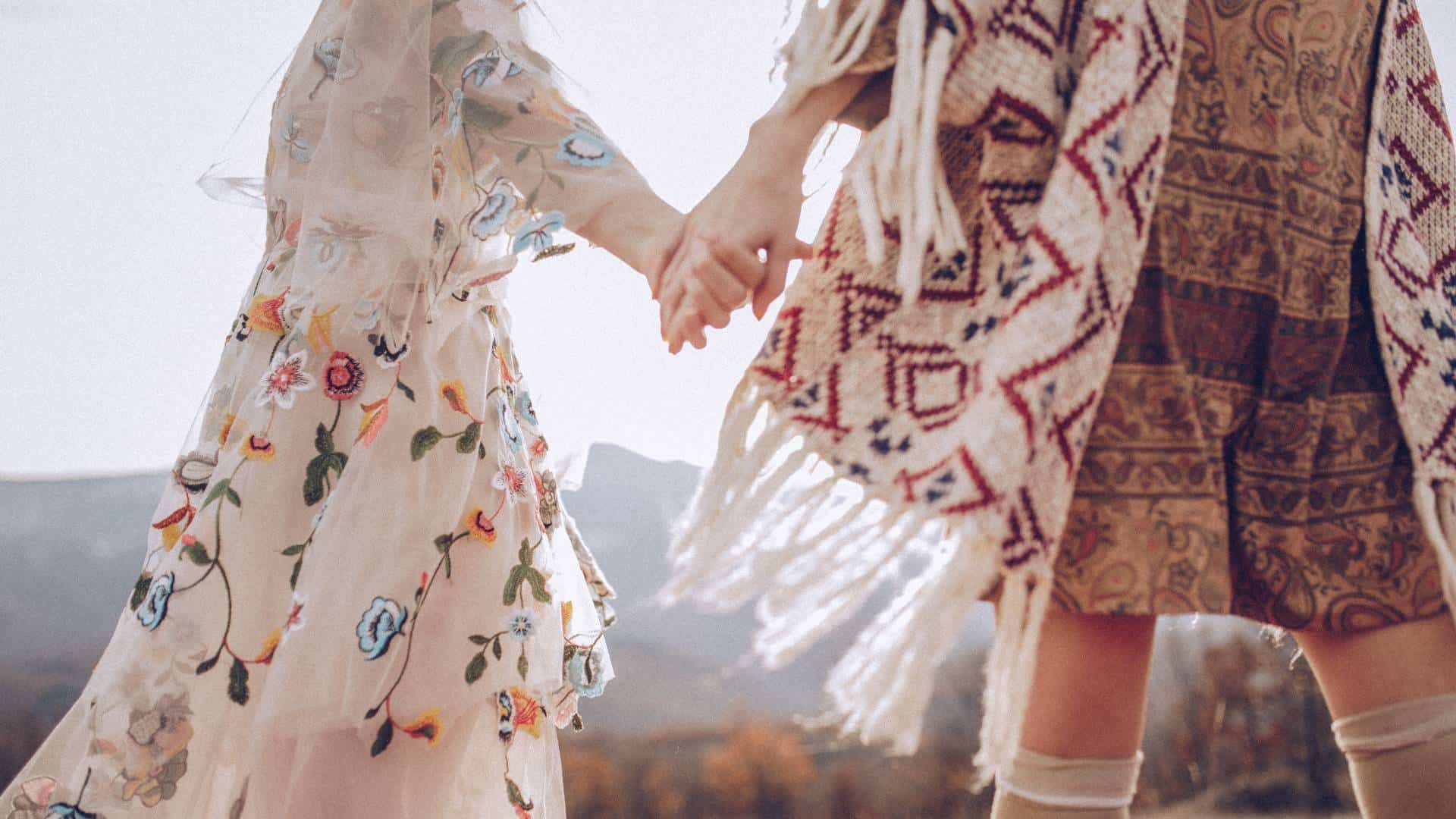 deciding between boho and hippie wedding styles