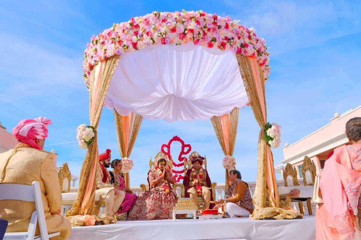 A Traditional Indian Wedding with Modern Design in Santa Barbara