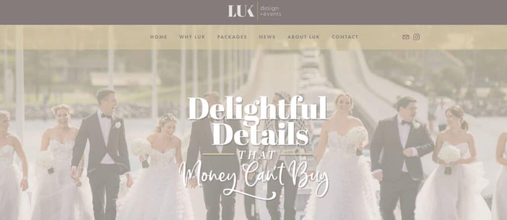 luk design & events wedding planners adelaide