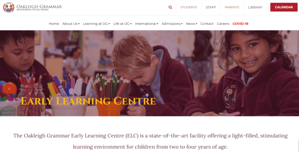 oakleigh grammar early learning centre melbourne