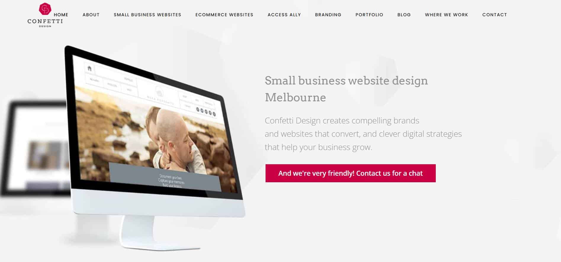 confetti design website designers melbourne