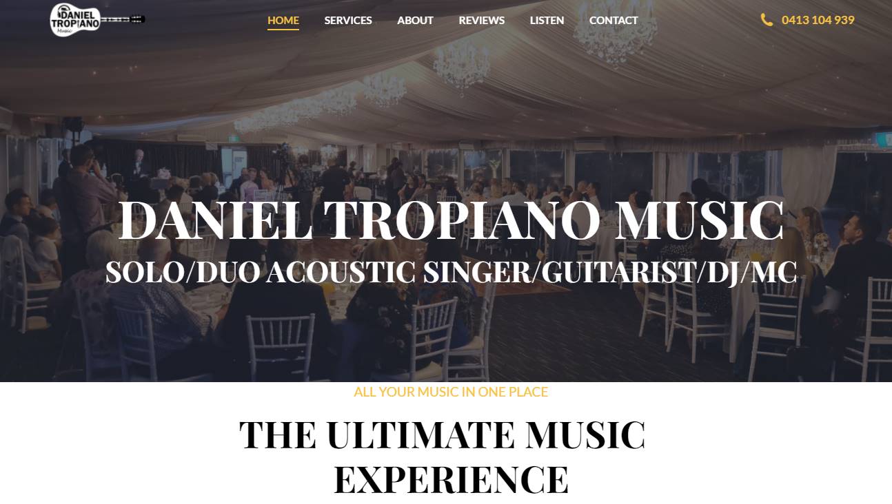 daniel tropiano music wedding singers and bands in perth