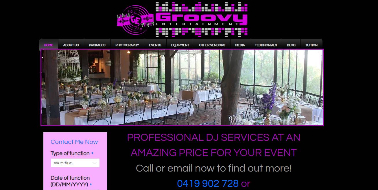 groovy entertainment wedding djs and mcs in perth