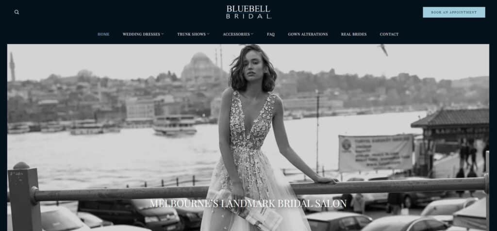 bluebell bridal wedding dress designer shop melbourne