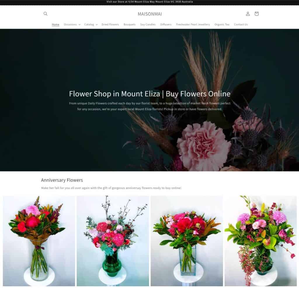 maison mai flowers mount eliza flower delivery 