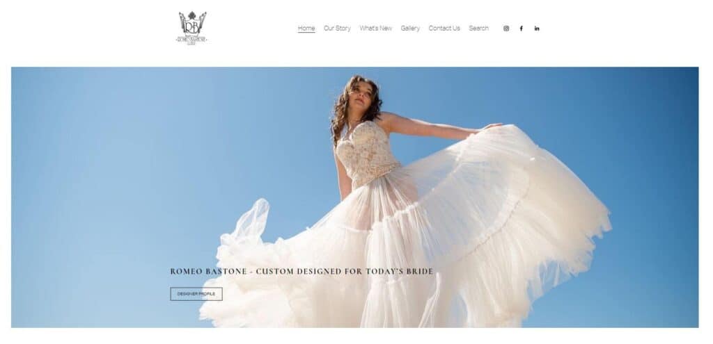 romeo bastone couture wedding dress designer shop melbourne