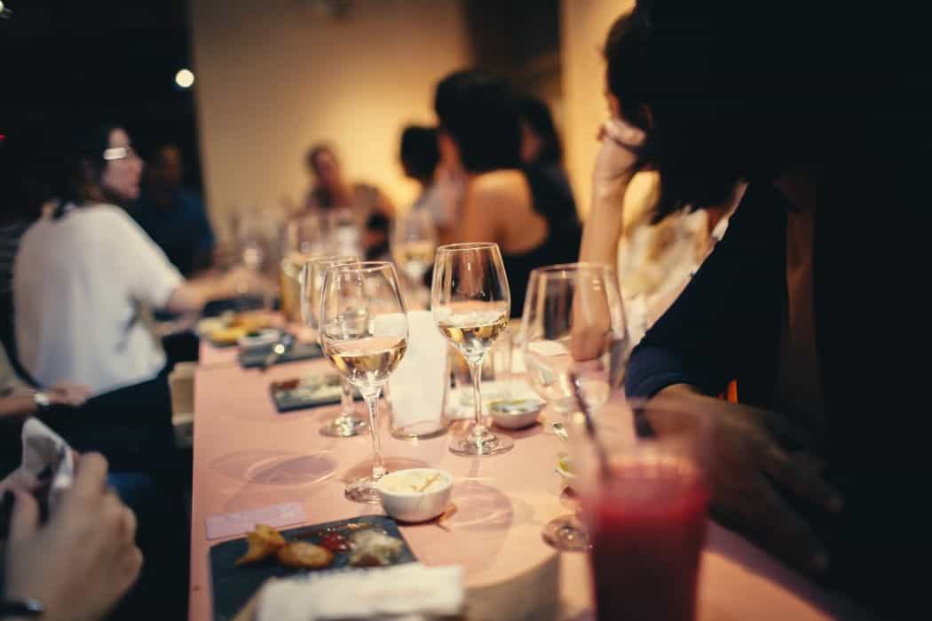 people having wine in a restaurant · free stock ph