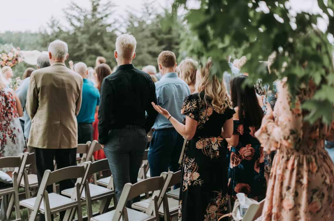 group of people praying photo – free wedding image