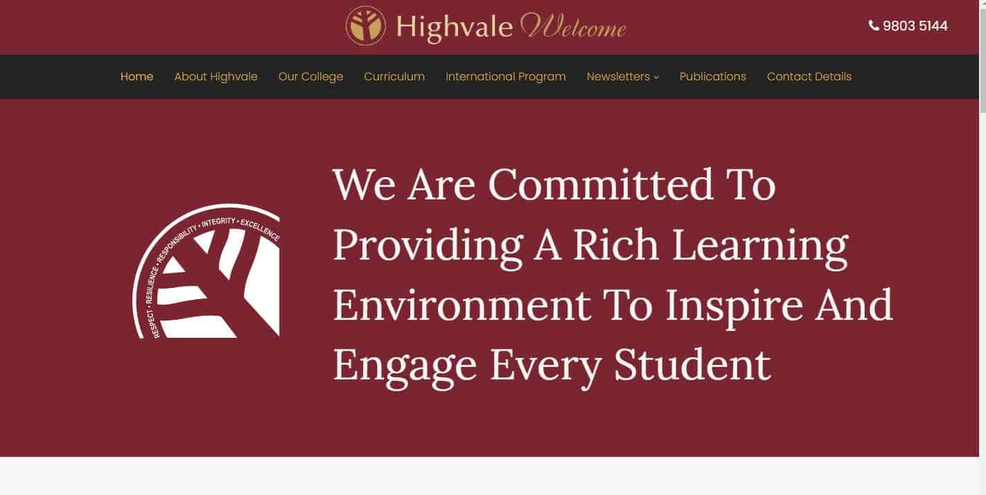 highvale secondary college