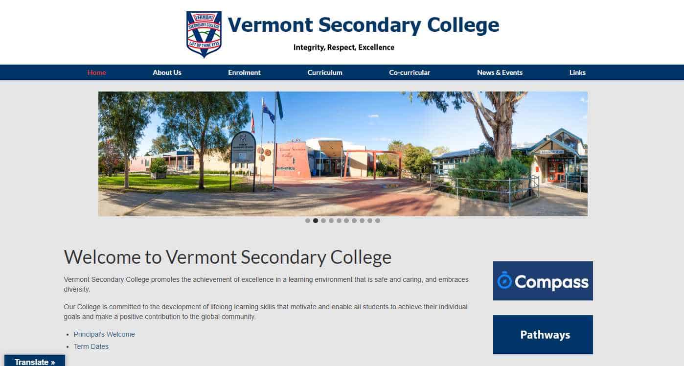 vermont secondary college