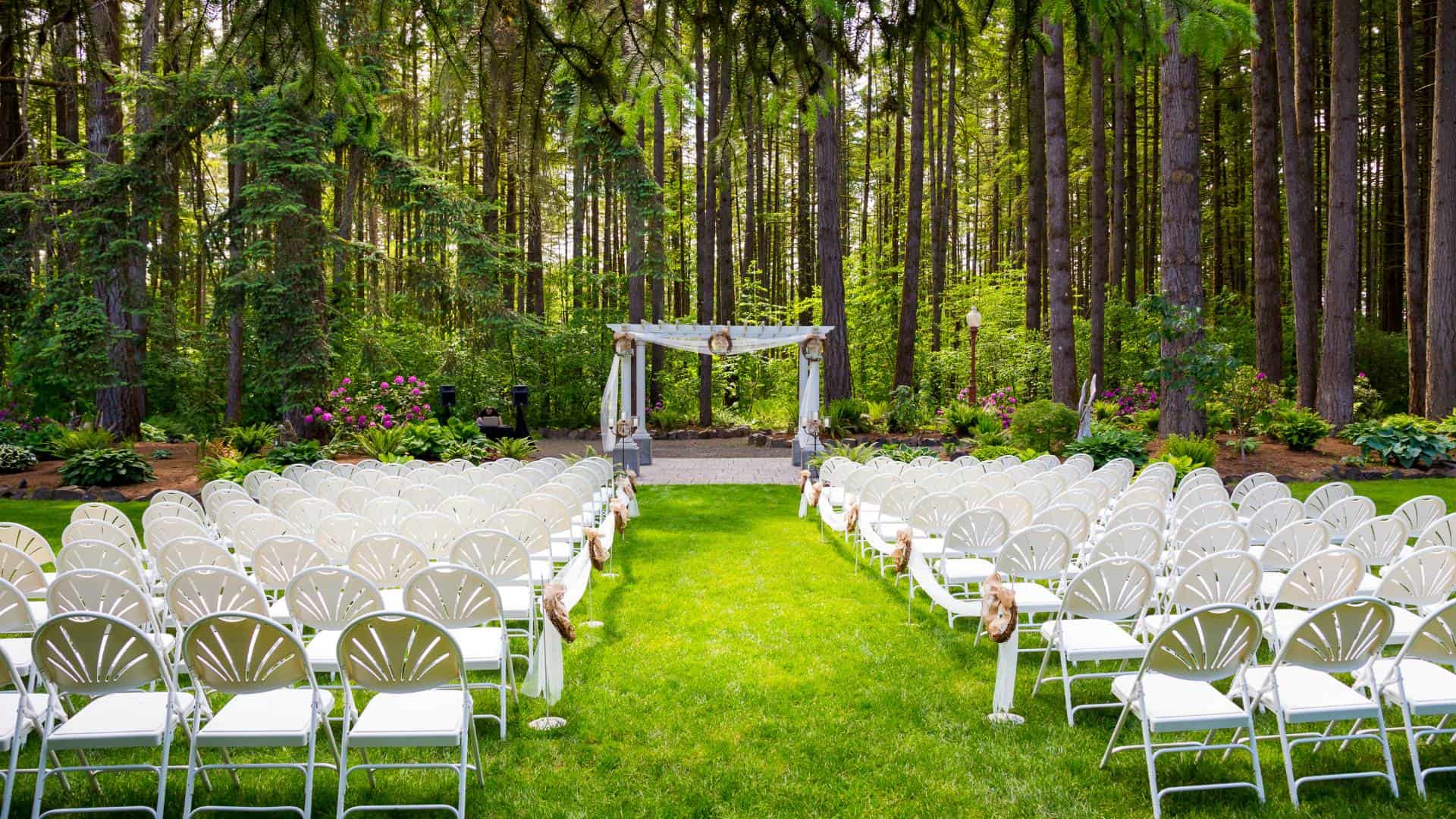 types of outdoor wedding venues