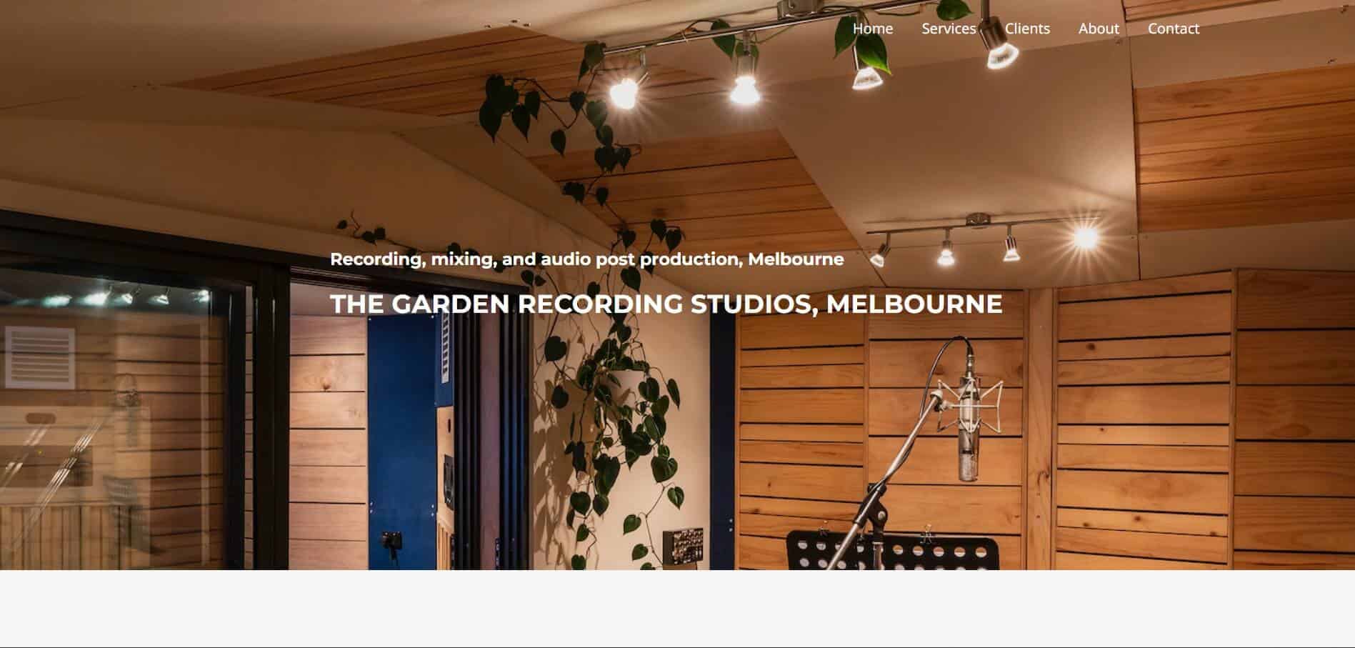 the garden recording studios